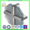 Profil en aluminium recouvert de poudre pour cadre de fenêtres, cadre de fenêtres anodisé, profil en aluminium grain de bois pour fenêtres